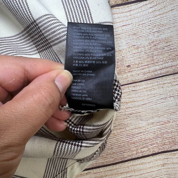 Urban Outfitters Keya Plaid Hook & Eye Mini Dress Size Large- Retro-Y2k - Picture 6 of 13